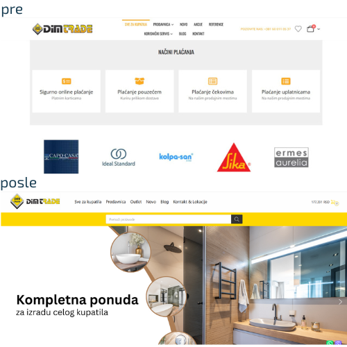 Pre i posle dimtrade.rs